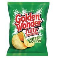 Golden Wonder Cheese and Onion Crisps Pack 32 121298