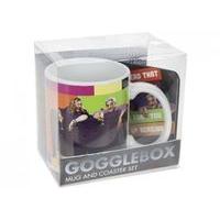 Gogglebox Mug And Coaster Montage Design Gift Set.