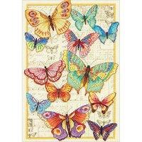 Gold Collection Butterfly Beauty Counted Cross Stitch Kit-10\