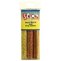 gold glitz glitter bead pack