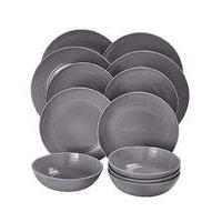Gordon Ramsay Maze Grey 12 pce Dinnerset