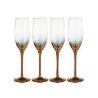 gold ombre champagne flutes set of 4