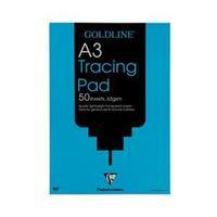 goldline a3 popular tracing pad 63gsm 50 sheets pack of 5