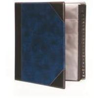 Goldline Business Card Binder 9 Pocket A4 Blue DBCB9/BL