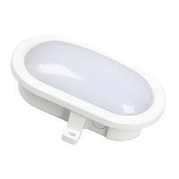 GOL-001-HW LED Oval Bulkhead White 5.5 Watt 550 Lumen