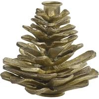 golden pine cone large candle holder set of 4