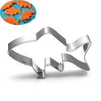 Golden Fish Cookies Cutter Stainless Steel Biscuit Cake Mold Metal Kitchen Fondant Baking Tools