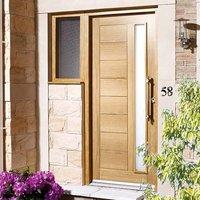 Goodwood External Oak Door with Frosted Double Glazing