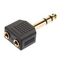 Gold Plated 6.35mm to 23.5mm Switch (Male to Female)