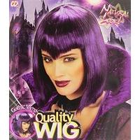 Gothic Vamp Purple Wig for Hair Accessory Fancy Dress