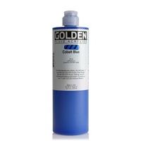 golden acrylic 473ml 16oz bottle fluid cobalt blue