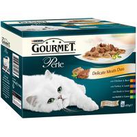 Gourmet Perle Pouch Cat Food Meats Duo 12 x 85g