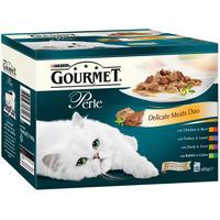 gourmet perle pouch cat food meats duo 12 x 85g