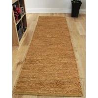 gold yellow jute hallway runner rug 66x200