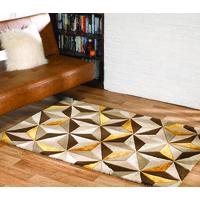 gold geometric contemporary rug velvetino 90x150