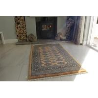 gold hand made pakistan mori wool rug