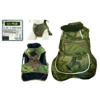 Go:Walk 2 in 1 Thermal Dog Coat 16inch Camouflage