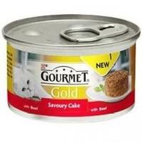 Gourmet Gold Savoury Cake Beef In Gravy 85g (Pack of 12)