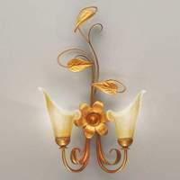 Golden Florentine wall light Filippo