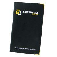 Golfers Club Leather Scorecard Holder