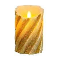 Golden LED wax candle Twinkle Wax