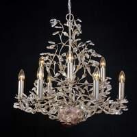 gorgeous chandelier buono 9 bulb silver