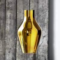Gold-coloured LED pendant lamp Blow made of glass
