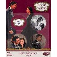 gone with the wind badge pin set b