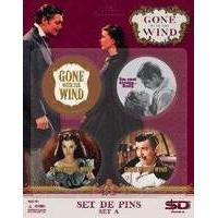 gone with the wind badge pin set a