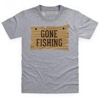 Gone Fishing Kid\'s T Shirt