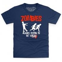 goodie two sleeves zombies ahead kids t shirt