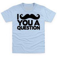 Goodie Two Sleeves Moustache Kid\'s T Shirt