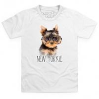 Goodie Two Sleeves New Yorkie Kid\'s T Shirt