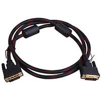 gold plated dvi 241 m m shielded connection cable 15m length