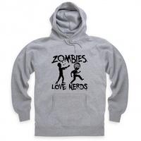 Goodie Two Sleeves Zombies Love Nerds Hoodie