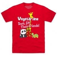 goodie two sleeves vegetarians dont eat friends t shirt