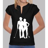 golf 1 white for black tee shirt