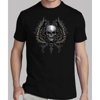 gothic skull with wings