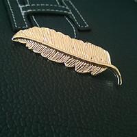 Gold Leaf Branch Shape Hair Clip Barrette Pins for Lady Casul Hair Jewelry