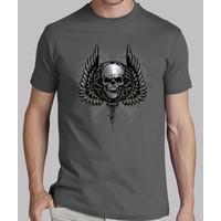 gothic skull with wings