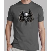 gothic skull with wings