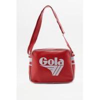 Gola Redford Red and White Messenger Bag, RED