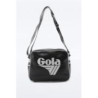 Gola Redford Black and White Messenger Bag, BLACK