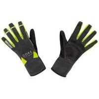 Gore Bike Wear Universal Wind Stopper Mid Gloves | Black/Yellow - XL