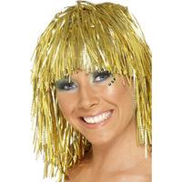 Gold Cyber Tinsel Wig