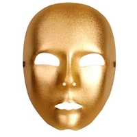 Gold Full Face Lame Mask