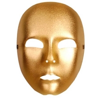 gold full face lame mask