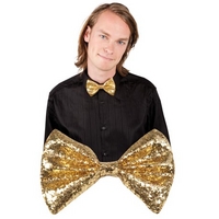 gold bow tie