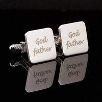 God Father Laser Wedding Cufflinks