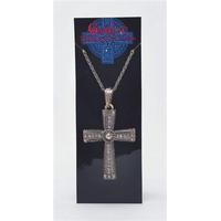 Gold Jewelled Cross Necklace